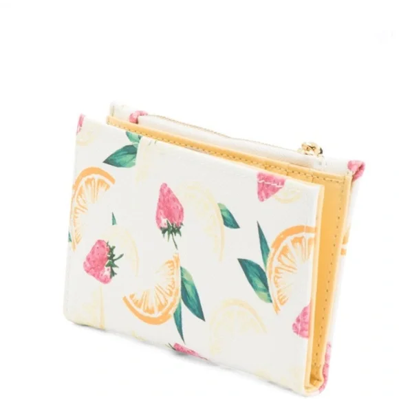NANETTE LEPORE Juicy Fruits Slim Bifold Wallet With Snap Button Closure. - Picture 2 of 13